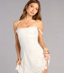 Charmed And Booked Lace Skater Dress