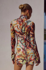 JORDI MINI DRESS - SONARA PRINT