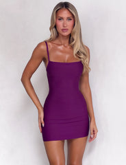 MIDORI BANDAGE DRESS - PLUM