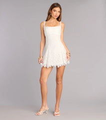 Charmed And Booked Lace Skater Dress