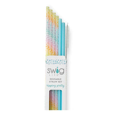 Wild Child + Aqua Reusable Straw Set
