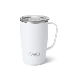 White Travel Mug 18oz