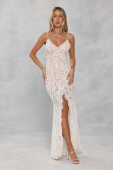 Forever Lace Maxi Dress White