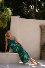 Benito Maxi Dress Calista Green