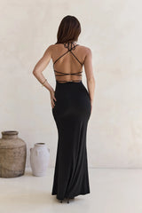 Queen Of Influence Maxi Dress Black