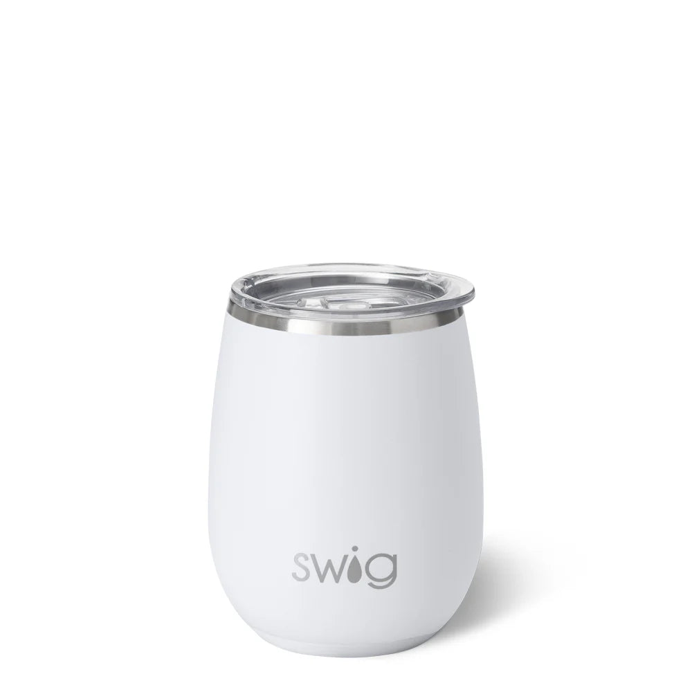 White Stemless Wine 14oz