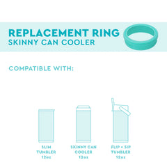 Aqua Replacement Ring 12oz Skinny Can Cooler