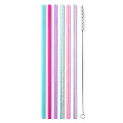 Cloud Nine Glitter Reusable Straw Set