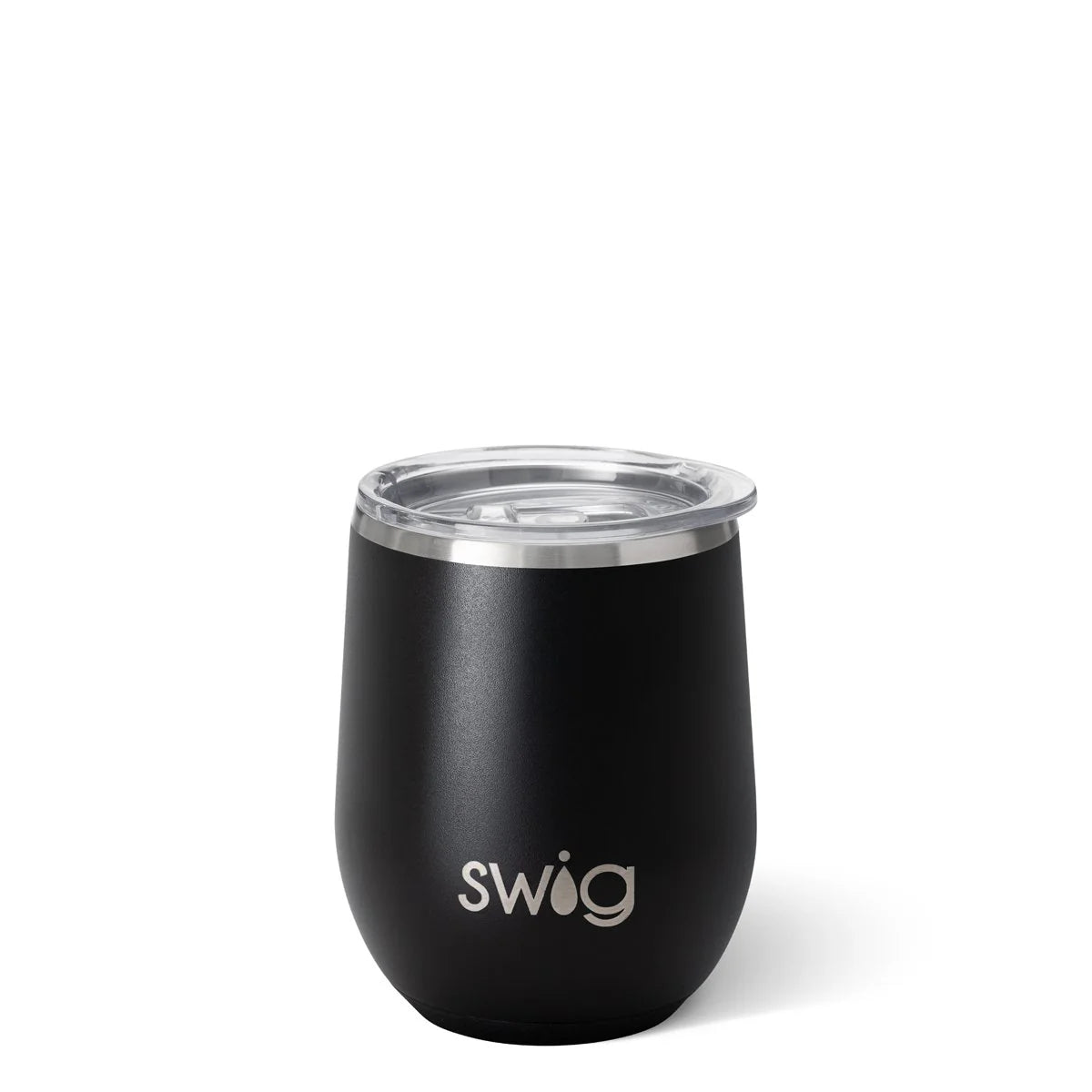 Black Stemless Wine 12oz