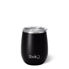 Black Stemless Wine 14oz