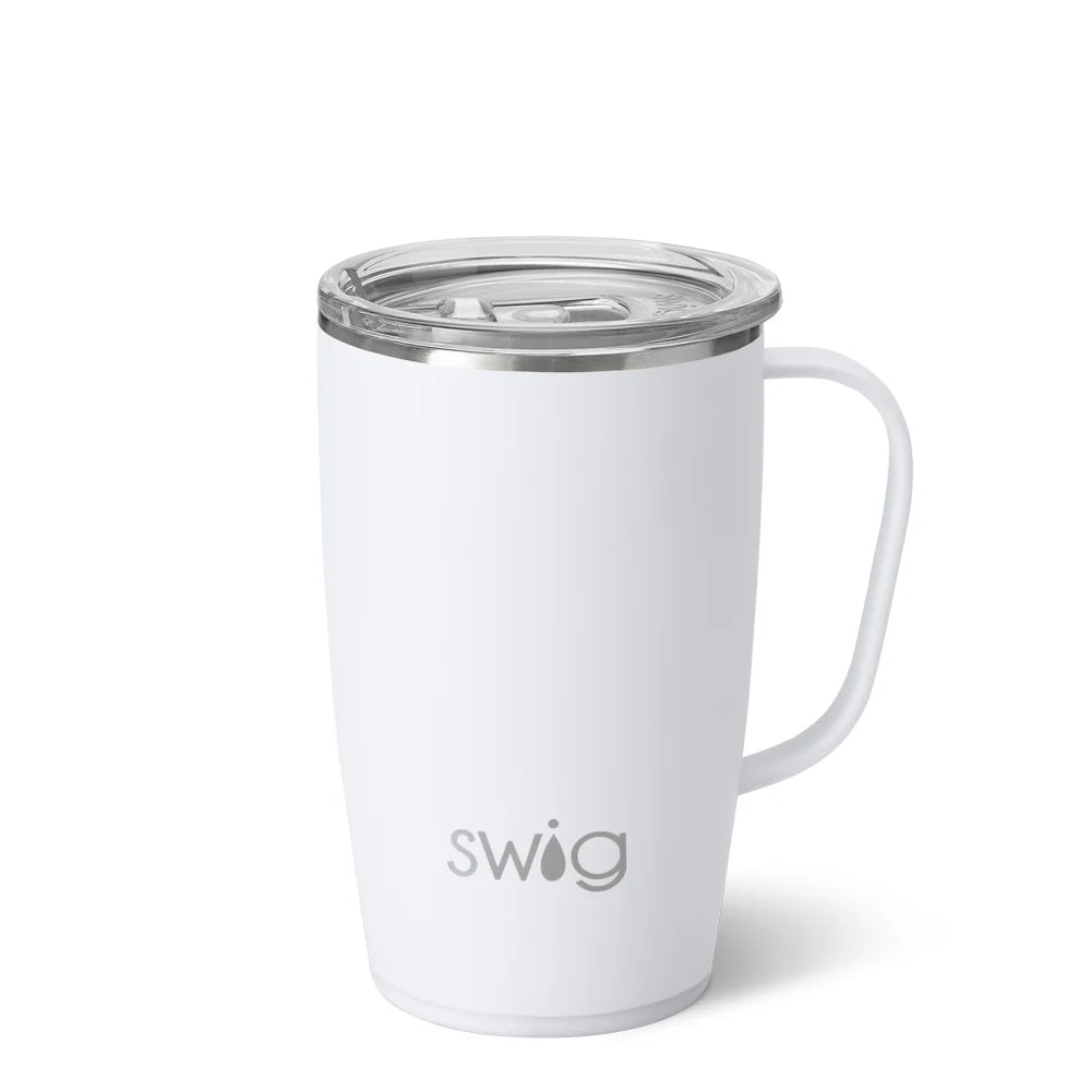 White Travel Mug 18oz