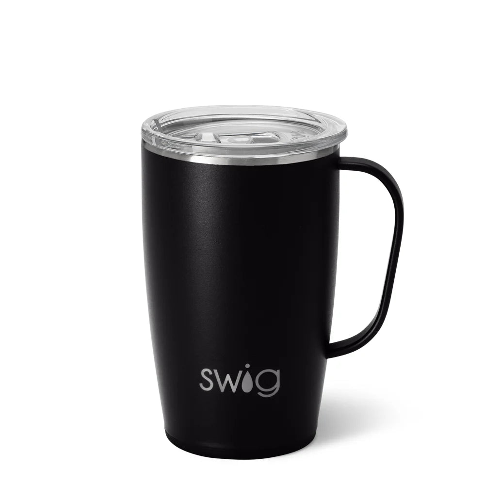 Black Travel Mug 18oz