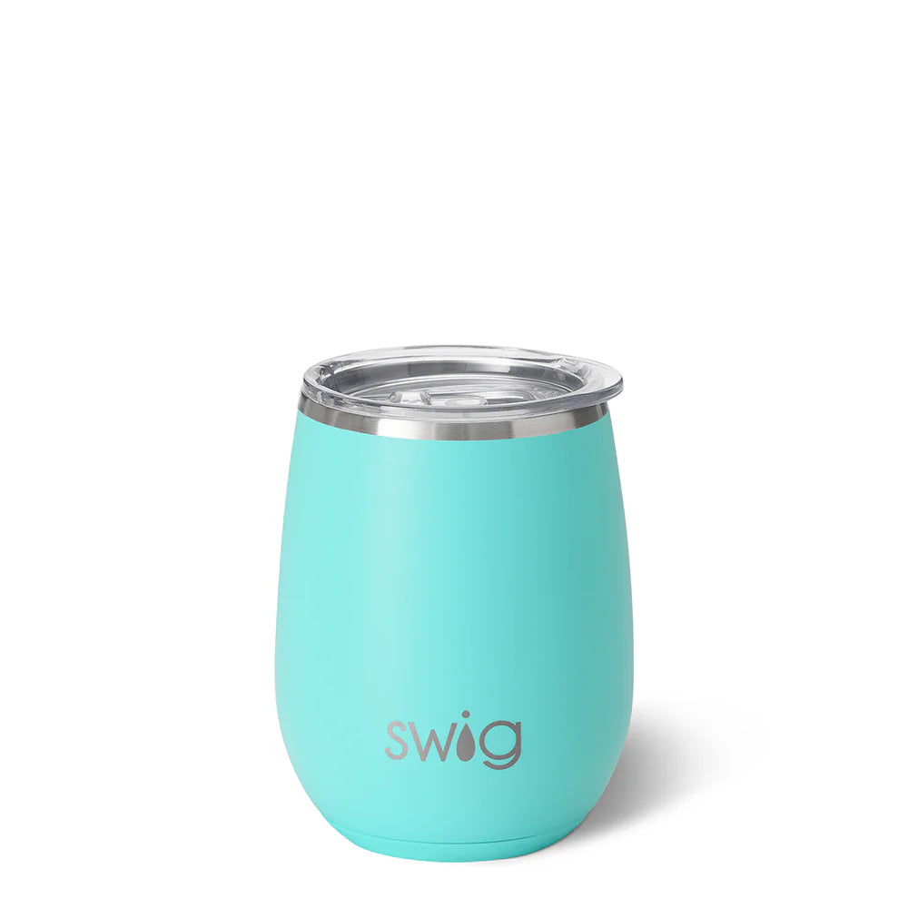 Aqua Stemless Wine 14oz