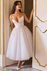 french dove tulle midi dress - sale