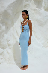 Normani Midi Dress Ice Blue