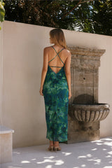 Benito Maxi Dress Calista Green